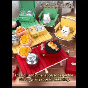 Bộ Mô Hình Dã Ngoại Cắm Trại Thu Nhỏ Phụ Kiện Nhà Búp Bê Đồ Trang Trí Thủ Công DIY Đạo Cụ Chụp Ảnh Đồ Trang Trí Cảnh Quan Nhỏ Dành Cho Lứa Tuổi Từ 3 Trở Lên