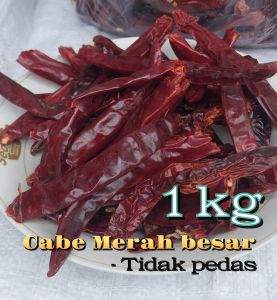 cabe merah besar wonder hot (tidak pedas) 1kg cabai merah