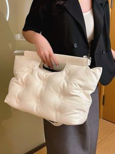 Trendy 2023 Star down Cotton Single Shoulder Bag Large Capacity Casual Slant Crossbody Pillow Bag Fashionable All-Match