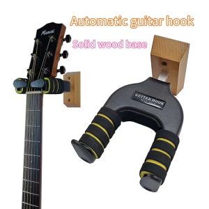 High-Quality Guitar Wall Mount Hanger Holder Keeper Hook Stand Auto Lock System for Electric Acoustic Guitars Bass String Instrument
