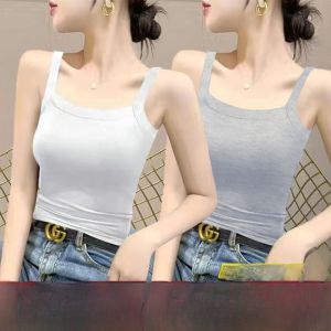 Single/Two-Piece Set Camisole Womens Spring/Summer 2024 New Arrival Bottoming Shirt Silm Slim Looking Beauty Back Sleeveless Tops