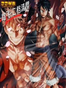 One Piece Anime Model Figure Monty D Luffy Resonance Naval King Collectible Statue Display Item GK Second Stage Flow Cherry