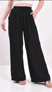 CASUAL WIDE LEG COTTON PANTS FIT UP TO PLUS SIZE