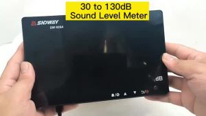 Máy Đo Mức Âm Thanh Kỹ Thuật Số SNDWAY SW-525B 130dB Gắn Tường Cầm Tay Phản Hồi Nhanh Với Chức Năng Lưu Trữ Dữ Liệu Công Cụ Đo Tiếng Ồn