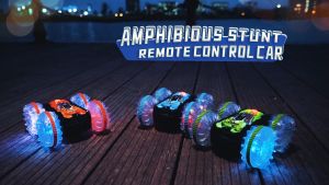Mainan Remote Control Mobil Amphibi AMPHIBIOUS Stunt Car