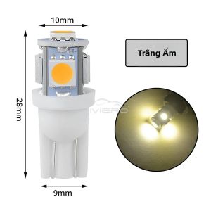 2/4/10/20 Chiếc T10 Đèn LED Biển Số Xe Ô Tô Ánh Sáng Trắng Đỏ Xanh Tự Động Nhan Phanh Dome Thân Cây Đậu Xe Đèn 12V