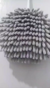 Khăn Treo Lau Tay Siêu Mịn Cho Phòng Tắm -Khăn Lau Tay Hình Tròn Có Móc Treo Tiện Dụng -Khăn Lau Tay Mềm Mịn Dạng Treo Trang Trí Nhà Bếp