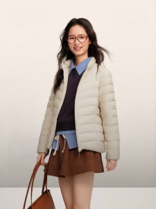 BOSIDENG | Lightweight Fashion Short Style Waterproof Down Jacket 90 Fill