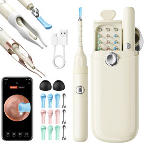 Ear Wax Removal with 8M HD Camera Ears Wax cleaner Kit with 12pcs Replacement suit for Whole Family  Earwax Removal Tool