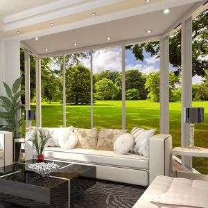 ผ้าติดผนังวิสัยทัศน์ที่ขยายพื้นที่ธรรมชาติ เผิง ห้องทำงาน ห้องนั่งเล่น โซฟา ภาพพื้น ผ้าติดผนังแบบกันน้ำ