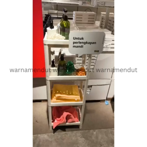 WMO IK0867 VESKN Unit rak plastik organiser kamar mandi 4 tingkat