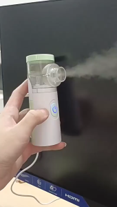 Portable Mini Nebulizer Silent Handheld Inhaler Ultrasonic Medical Grade Atomizer Baby Kids Adult Cough Asthma Nebulizer for Sore Throat & Cold & Cough & Rhinitis & Bronchitis
