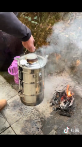 Stainless steel water heaters stoves charcoal stoves economical environmentally friendly energy-saving  using wood or coal for combustion outdoor fire camping