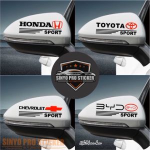 Termurah stiker sticker spion mobil toyota honda mitsubihsi suzuki mazda nissan fod kia hyundai byd chevrolet 2pcs sepasang