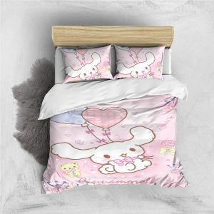Sanrio | C-CinnamorollS Dog Duvet Cover Set Home Style Bedding Soft Laundry Cotton Bed 3 Piece Set Student Dormitory Gift