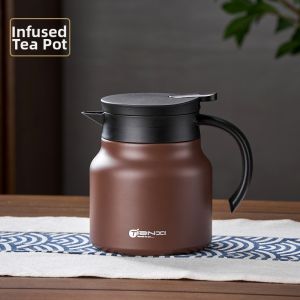 One-Button Release Tea Infusing Insulated Pot