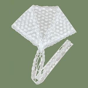 Lace Triangle Bandana Belt Korean Style Neckerchief Sweet Pastoral Style Exquisite Lace Headscarf Matching Pant Waist Belt