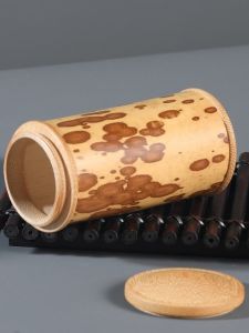 Portable Travel Purple Bamboo Tea Leaf Canister Small Size Sealed Tea Storage Cylinder Handmade Carved Chinese Style Tea Accessories