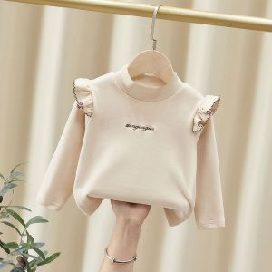 เสื้อยืด Yin Meng Girls ลําลองแขนยาวพิมพ์ลายตัวอักษรสําหรับฤดูใบไม้ร่วงฤดูใบไม้ผลิเหมาะสําหรับเด็กอายุ 9-14 ปี