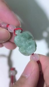 pixiu green jade crystal bracelet