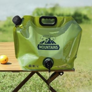 Large Portable Collapsible Water Bag with Faucet