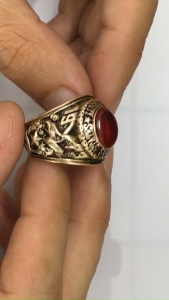 Nhẫn Nam - Nhẫn Mỹ Cổ Xưa Phong Thủy Hội Vàng 10k Năm 1973