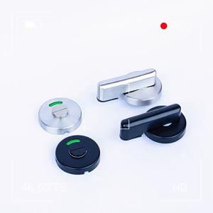 304 Stainless Steel Privacy Toilet Indicator Door Lock / Public Toilet Partition Accessories Door Lock