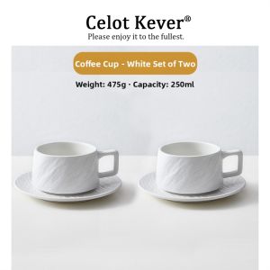 Elegant Luxury Decorative Ceramic Coffee Cup Set
