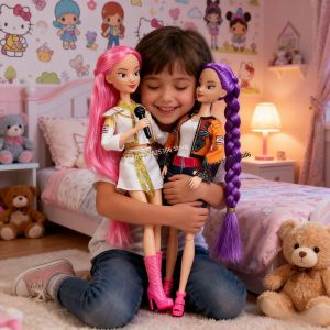 ฟิกเกอร์แอคชั่น Kpop Demon Hunters ตัวละคร Derpys Tiger Rumi Mira Zoey Sussy พร้อมเพลงธีมแสงสีสันสดใส สำหรับแฟนคลับ ของขวัญคริสต์มาส