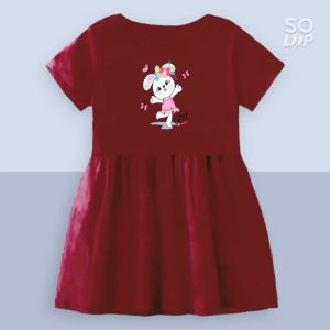 Daster Anak Perempuan Usia 1-8 Tahun Lengan Pendek