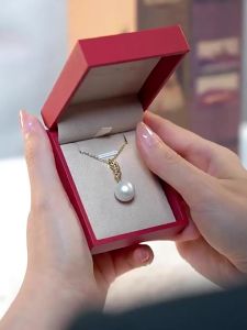 Round Freshwater Nucleated Pearl Pendant 925 Silver 12-13mm