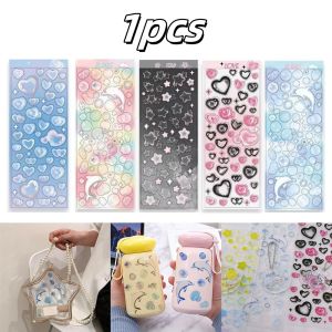 1pcs Stars Decal Stickers Gupan Guka Sticker Diy Cup Cute Handbag Journal Stars Scrapbooking Stationery Hearts Decoration Tools