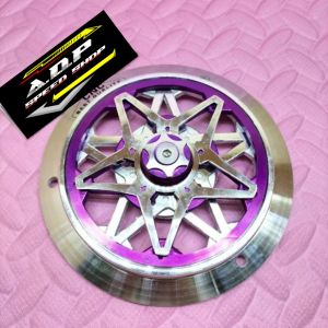 Tutup Cover Kipas Mesin Set Spiner Putar Model Bintang Aluminium Pnp Mio M3 Mio Soul Gt