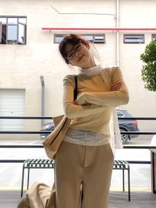 Retro Fake Two-Piece Shoulder Bared Long Sleeve T-Shirt Womens Autumn Winter Slimming Inner Wear Cross Shoulder Base Top