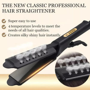 100% original COD Professional Steam Hair Straightener Four-gear Flat Iron Ceramic Heating Plate Wet&Dry Heats Up Fast Straightening Styling Tool