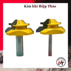 Mũi phay ghép góc vuông gỗ muwang vàng MSGGV-V