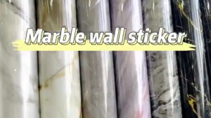 Waterproof Marble Wallpaper Self Adhesive Vinyl Wall Sticker Anti Mold Peel and Stick DIY Home Decor