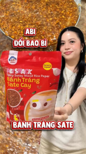Bánh Tráng Sate Cay Vị Sốt Độc Quyền - Abi Snack - 110gram