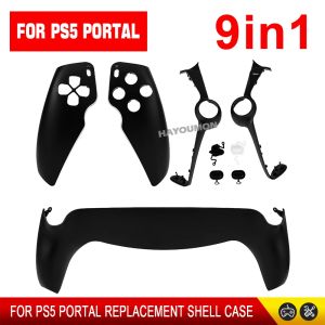 9IN1 For PS5 Portal Hard Cover Case Housing Shell Shockproof Handheld Game Console Cover Replacement for PS Portal Game Accessor