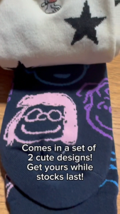 Snoopy PEANUTS 2-Pair Socks Set | PLAZA Japan Exclusive | Navy & Ivory | 23–25cm