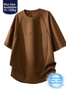 BINHANG | Breathable Cool Summer T-shirt Large Size