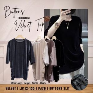 Elizabethgrosir1 Kaos Velvet Basic Oversize Grosir 415 velvet stertch EN 2011 2033