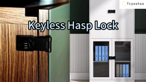 3-Digit Cabinet Lock with Password Door Lock  Heavy Duty Zinc Alloy Anti-theft Security Combination Lock Punch Free Rotary Hasp Locks for Wooden Drawer Cupboard