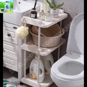Kệ Đa Năng 3 Tầng Có Bánh Xe Kệ Đựng Đồ Nhà Bếp Kệ Để Đồ Phòng Tắm Nhà Vệ Sinh