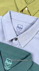POLICE Kemeja Polos Cotton Regular Fit Pria