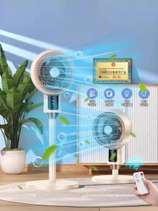 Quạt Đứng Điều Hòa Không Khí 2025 Quạt Thông Gió Điện Mới Móc Treo Xoay Quạt Đứng Cho Gia Đình Lực Gió Lớn 2880 Quạt Không Khí