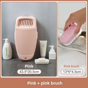 Jujiajia Thick Washboard Small Size Washing Clothes Non Slip Washboard For Home Laundry Basin Plastic Laundry Board