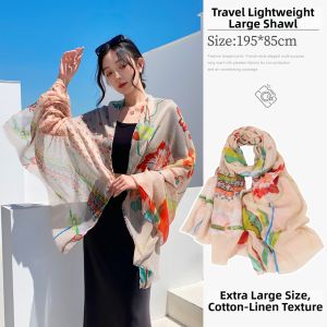 JIFANPAUL | Sun Protection Travel Beach Shawl Large