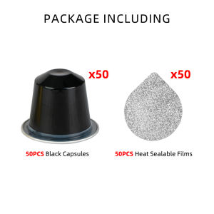 Empty Coffee Cups With Aluminum-Foil Lids Coffee Capsules With Seal Stickers Coffee Filters Compatible With Nespresso Original