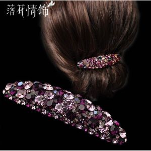 Kẹp Tóc Nửa Đầu Pha Lê Nước